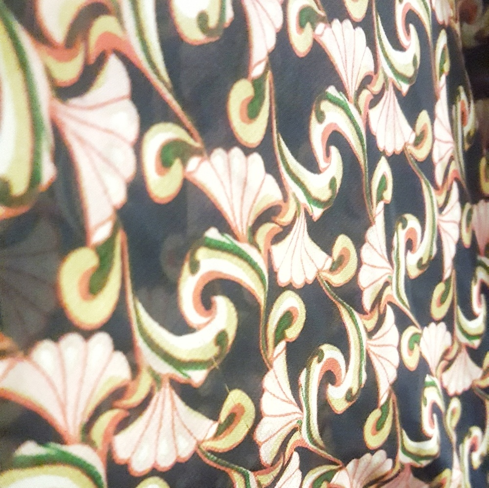 The Webster Sheer Printed Wrap Kimono Robe Cover - Picture 3 of 3